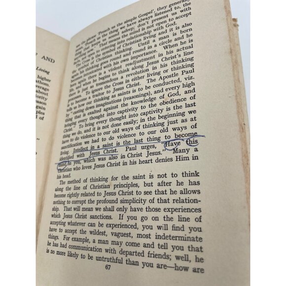 Vintage Bringing Sons Unto Glory By Oswald Chambers Hardcover Book 1958 - Picture 3 of 7